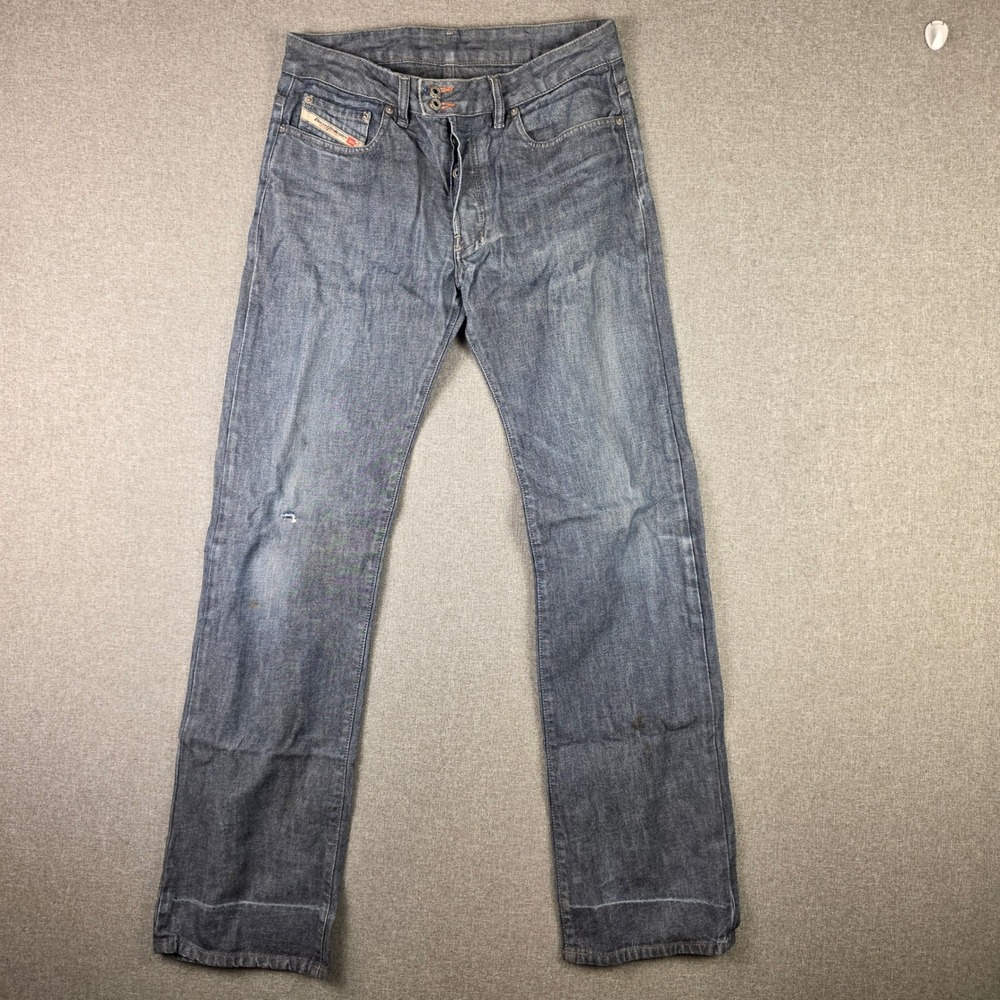 Diesel Rabox Vtg Straight Leg Jeans Mens 30 Blue Denim Made in Italy Button Fly